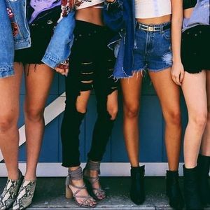 LF Carmar Black Ripped Jeans